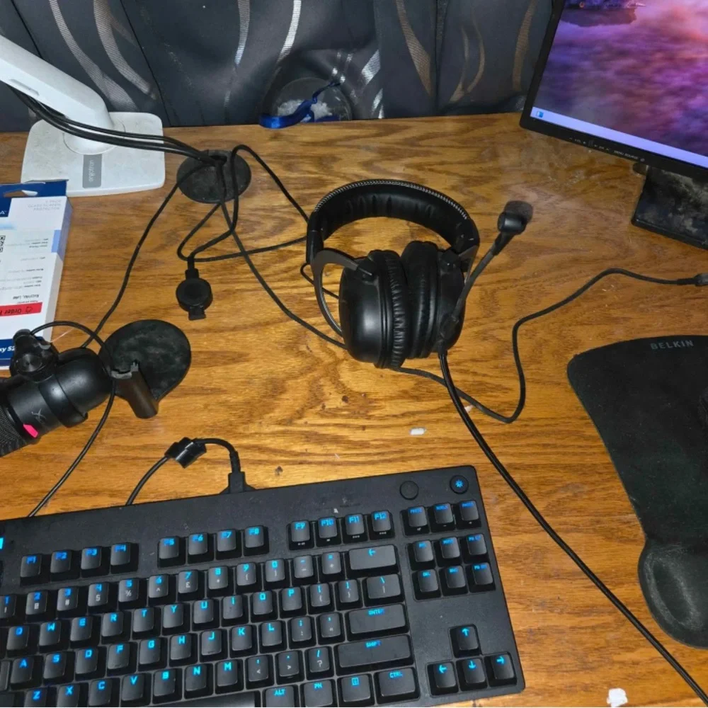 Logitech Black Gaming Laptop with Mechanical Keyboard